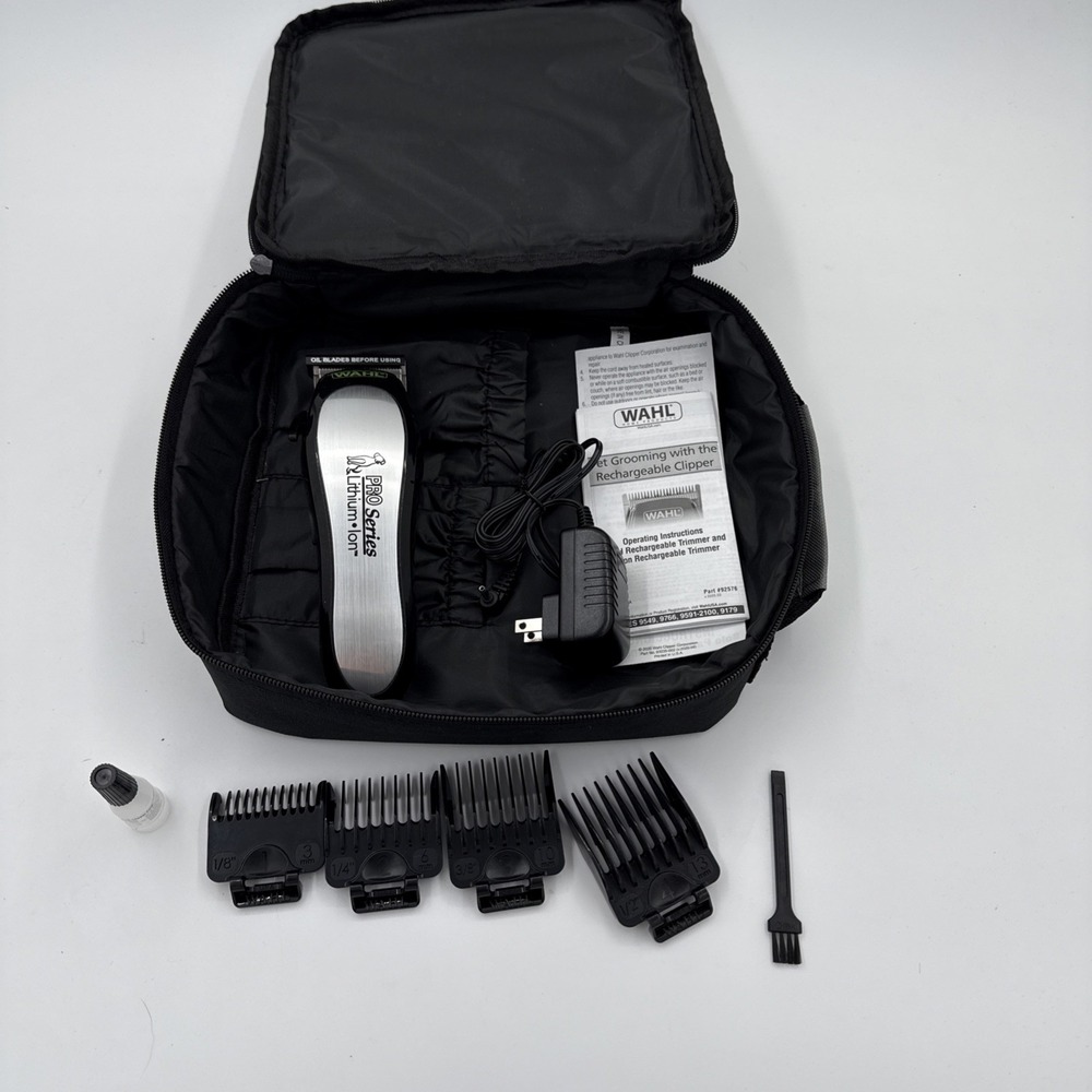 Wahl Lithium Ion Pro Series Cordless Dog Pet Clipper With Attachments